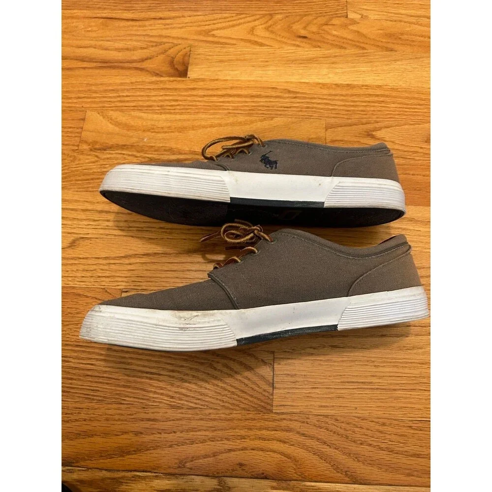 Polo Ralph Lauren mens Faxon Low Canvas Sneakers Shoes Size 12D